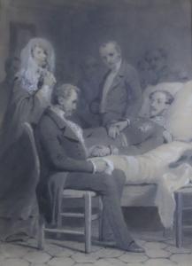 GIRARDET Karl 1813-1871,La mort du Duc d'Orléans,Bayeux Encheres FR 2024-04-01