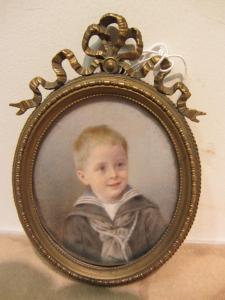 GIRARDIER Jerome,Portrait Miniature of Charlie Wright age 5,David Duggleby Limited GB 2016-09-09