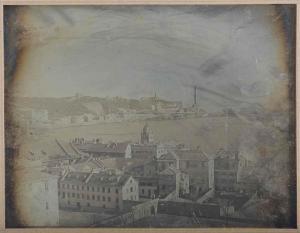 GIRAULT DE PRANGEY Joseph Philibert,Le port près de l'école de marine,1842,Christie's 2015-11-12