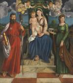 GIROLAMO DENTI, CALLED GIROLAMO DI TIZIANO 1510-1572,The Madonna and Child with Saint Ja,Christie's 2016-10-26