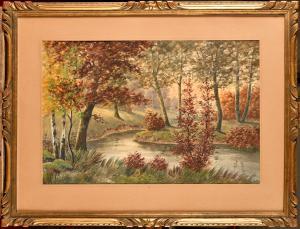 GIROT François Joseph 1873-1916,Sous bois en automne,Osenat FR 2022-06-19