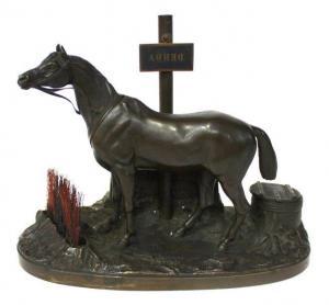 GIROUX Alphonse 1775-1848,figurant un cheval à l'ar,Gautier-Goxe-Belaisch, Enghien Hotel des ventes 2019-05-26