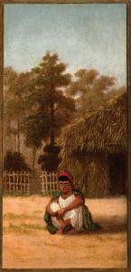 GIROUX Charles 1828-1885,Seated Native American Woman,1850,Neal Auction Company US 2019-01-26