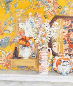 girvan Geraldine 1947,Mirror and flowers,Bonhams GB 2011-05-17