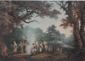 GISBORNE THOMAS 1758-1846,Ladies and children in a forest clearing,Cuttlestones GB 2017-06-08