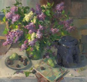 GISH Delbert 1936,Lilacs,Altermann Gallery US 2016-08-12