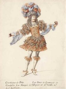 GISSEY Henri 1621-1673,A courtesan from Les Noces de Pélée et de Thetis,Christie's GB 2016-01-27