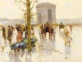 GISSON Andre 1910,L'Arc de Triomphe,Christie's GB 2001-04-06
