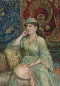 Giulio EWING 1828-1884,A Turkish Beauty,Christie's GB 2006-04-19