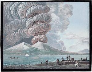 GIULTI G. 1800-1900,Der Ausbruch des Vesuvs,Galerie Bassenge DE 2014-05-30