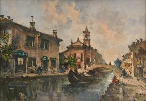 GIUSEPPE RIVA 1861-1948,Milano S.Cristoforo,Meeting Art IT 2023-11-29