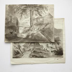 GJORWELL CARL CHRISTOFFER 1766-1837,Pastorala landskap,Stockholms Auktionsverket SE 2017-06-06