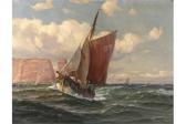 Glüsing Martin Franz 1885-1956,Segelboot vor Helgoland,Mehlis DE 2015-11-19