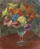 GLACKENS William James 1870-1938,Poppies, Lillies, & Blue Flower,1935,Christie's GB 2018-05-22