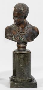 GLADENBECK Oskar 1850-1921,Büste einer jungen Afrikanerin,1882,Schloss DE 2021-05-14