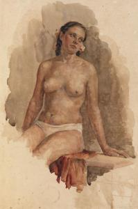 GLADKIY MIKHAIL 1923,Seated Nude,1951,MacDougall's GB 2015-10-12