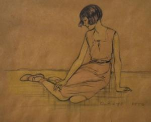 GLADYS Peto 1890-1977,Study of a seated young lady,Andrew Smith and Son GB 2013-01-29