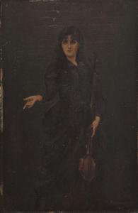 GLASER ED,Damenportrait mit Musikinstrument,1905,Hargesheimer Kunstauktionen DE 2012-03-09