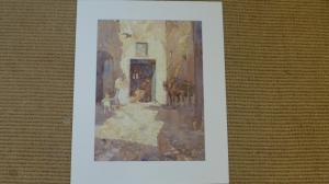 GLASGOW Edwin 1874-1955,Figures in a Doorway,Willingham GB 2017-04-01