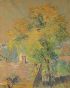 GLASNER Jakob 1879-1942,Jesienne drzewo,1941,Desa Unicum PL 2017-06-22