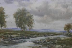 GLASS HAMILTON,lowland landscape with a stream,Crow's Auction Gallery GB 2020-12-15
