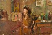 GLASS Pauline 1908-1979,The artists studio,David Lay GB 2014-01-16