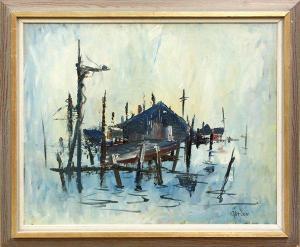 GLEESON Gerard Collins 1915-1986,Harbor Scene,1966,Clars Auction Gallery US 2009-10-10
