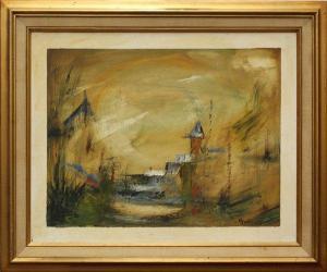GLEESON Gerard Collins 1915-1986,Marina Scene,Clars Auction Gallery US 2009-10-10