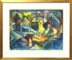 GLEESON Gerard Collins 1915-1986,Oakland Cityscape,1951,Clars Auction Gallery US 2011-09-11