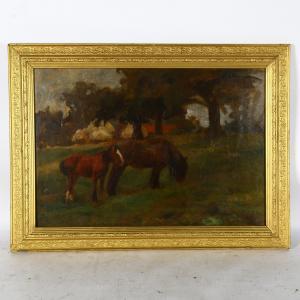 GLEICHEN Helena 1873-1947,study of a mare and colt,Burstow and Hewett GB 2023-01-12