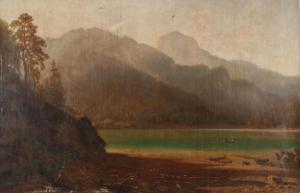 GLEIM Eduard 1812-1899,Im Vordergrund das felsige Ufer,1865,Von Zengen DE 2009-03-27