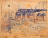Gleizes Albert 1881-1953,Coucher de soleil par le brouilla,1905,AuctionArt - Rémy Le Fur & Associés 2019-06-06