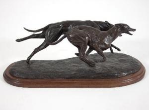 GLEN HARRIET,Greyhound on the Turn,Simon Chorley Art & Antiques GB 2016-07-19