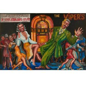GLENN Renell 1947,The Vipers Spring Dance,c.1980,Ripley Auctions US 2017-03-18