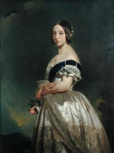 GLENNIE N.A,Portrait of the young Queen Victoria,1893,Cheffins GB 2009-06-03