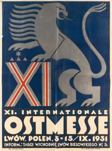 GLINICKI ZYGMUNT 1898-1940,XI INTERNATIONALE OSTMESSE,1931,Swann Galleries US 2014-12-17