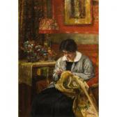 GLISENTI Achille 1848-1906,La ricamatrice,Wannenes Art Auctions IT 2017-05-31