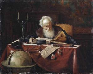 GLOSS Ludwig 1851-1903,A scholar in his study,Christie's GB 2016-11-15