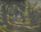 GLOVER D,Figure in a sunlit tree lined lane,Fieldings Auctioneers Limited GB 2013-07-27