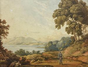 GLOVER John 1767-1849,Figure on the Lakeside,1817,David Duggleby Limited GB 2024-04-04