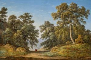 GLOVER John 1767-1849,STUDY OF OAK TREES,1840,Deutscher and Hackett AU 2023-11-22