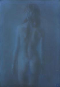 Gluck Larry 1931,Blue Nude-Silhouette,Clars Auction Gallery US 2021-08-15