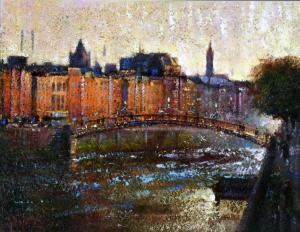 GLYNN Gerry,Evening Light on Wellington Quay,Gormleys Art Auctions GB 2024-04-09