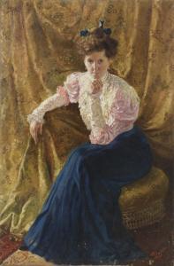 GNATA Umberto 1906,Ritratto di donna,1909,Capitolium Art Casa d'Aste IT 2021-12-15