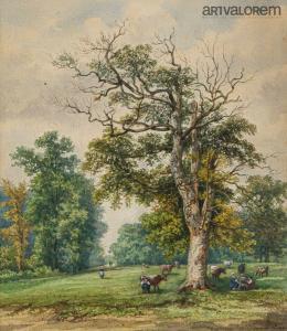 GOBAUT Gaspard 1814-1882,Bois de Boulogne septembre,1878,Art Valorem FR 2022-06-22