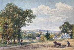 GOBAUT Gaspard 1814-1882,Paysage animé,1878,Neret-Minet FR 2022-12-16