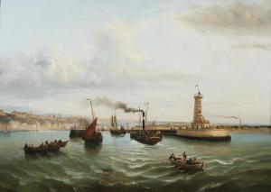 GOBERT Henri Toussaint 1800-1800,Inauguration de la ligne maritime entre Folkest,1843,Mercier & Cie 2024-04-07