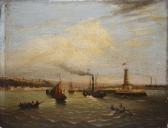 GOBERT Julie 1800-1800,Steamers et voiliers à l'entrée du port,Rossini FR 2016-12-15