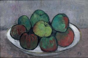 GOBILLARD Paule 1869-1946,Nature morte aux pommes,Osenat FR 2019-11-17