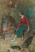 GOBLE Warwick 1862-1943,Cinderella Trying on Her Glass Slipper By the Hearth,Bonhams GB 2011-06-22